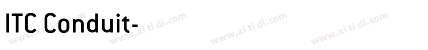 ITC Conduit字体转换